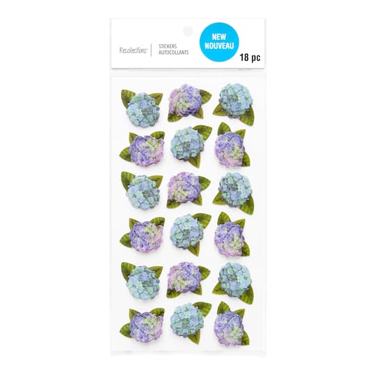 Hydrangea Dimensional Stickers by Recollections&#x2122;